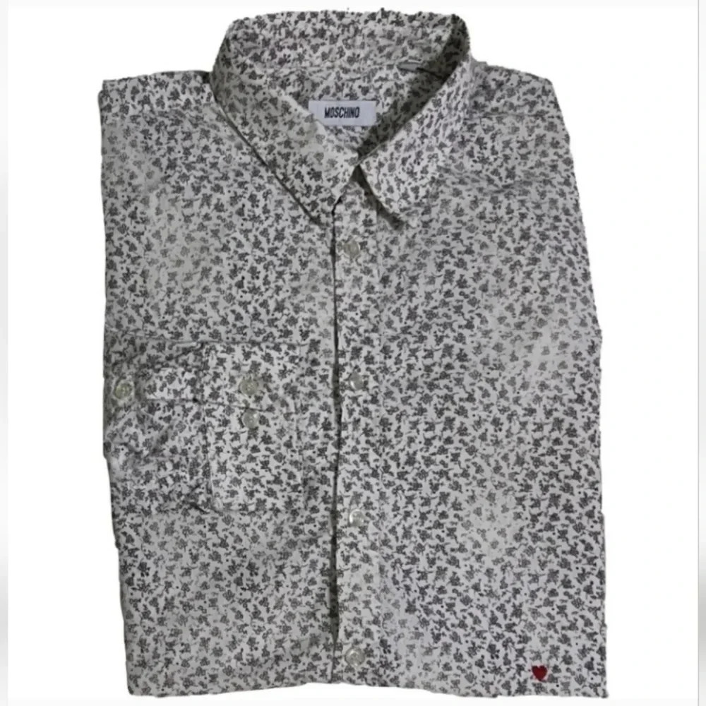 MOSCHINO Men’s Button Down Casual Shirt